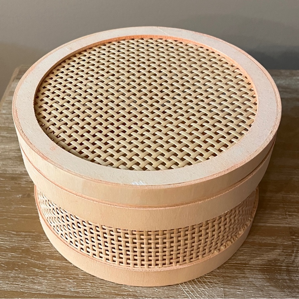 Target. Woven wooden basket